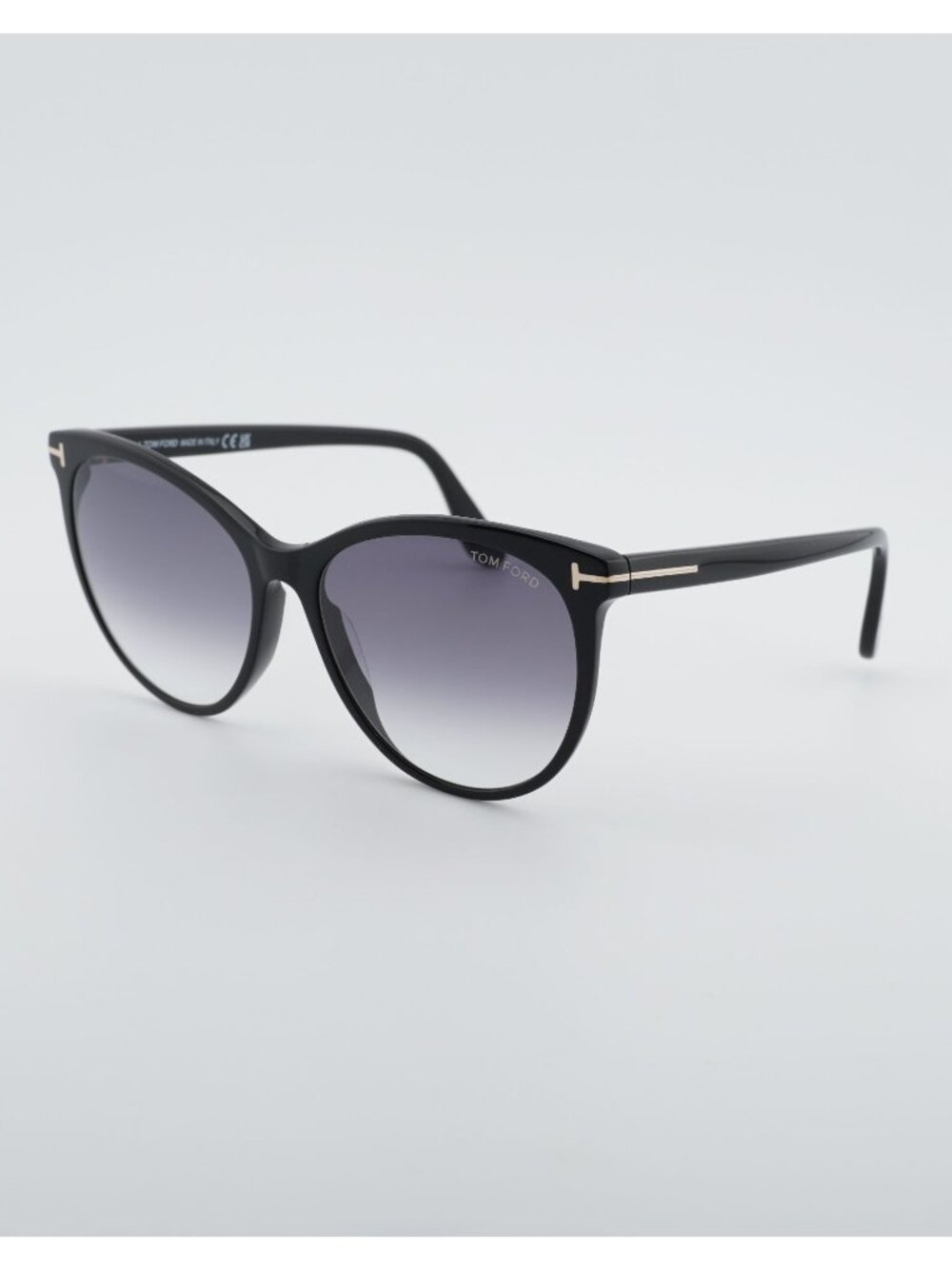 Tom Ford Maxim FT0787 01B Sunglasses Black Cat Eye Frame, Smoke Lenses